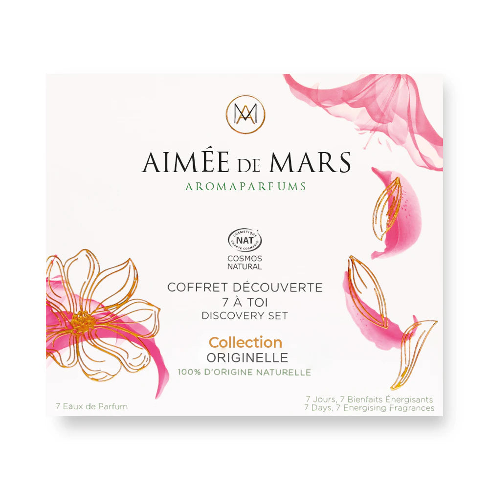 Aimée de Mars Originelles natural perfume discovery set – 7 EdP samples, Cosmos Natural, vegan, pregnancy-safe. Made in France | LaPeNu