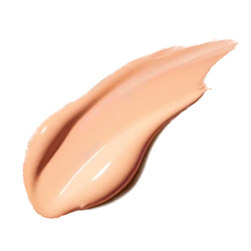 Organic foundation texture swatch — fluid, lightweight, skin-like finish, natural matte, all skin types | LaPeNu
