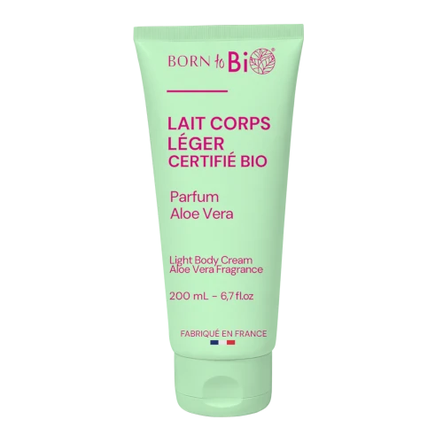 Certified organic aloe vera light body milk — fluid, fast-absorbing. Made in France. 200 ml | LaPeNu