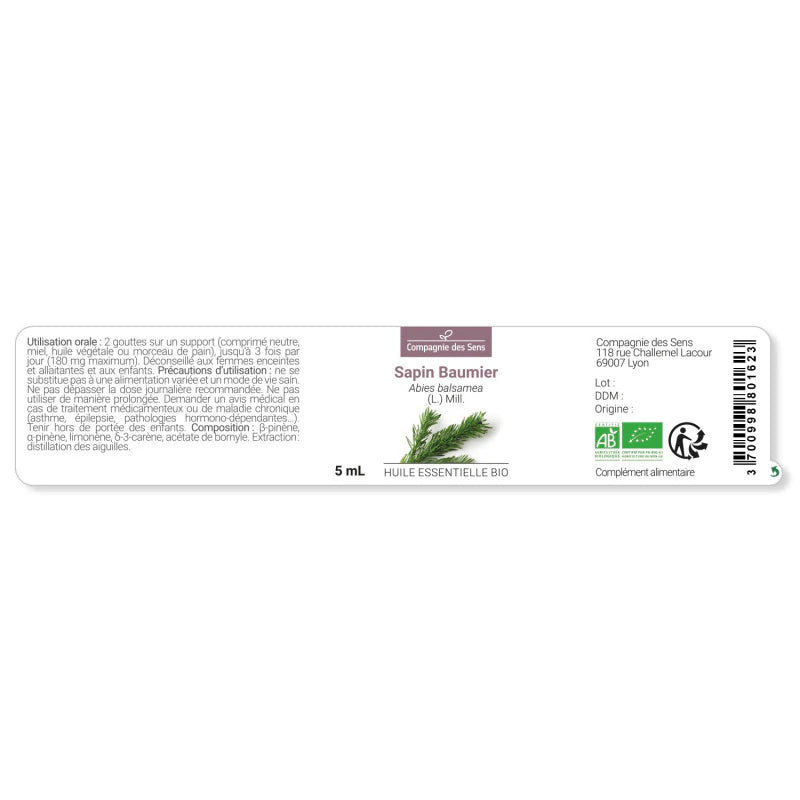 Organic Balsam Fir essential oil with a crisp evergreen scent for refreshing indoor spaces and natural home fragrance | LaPeNu