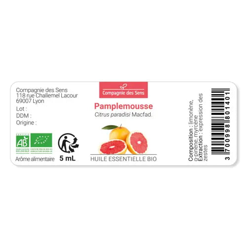 Organic Essential Oil - Grapefruit