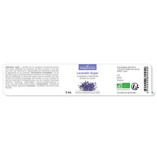 Organic Essential Oil - Lavandin Super