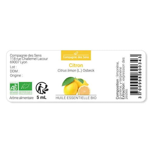Organic Essential Oil - Lemon