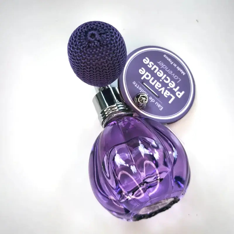 Lavande Précieuse 60 ml natural lavender EdT – retro poire flacon with label. Eau de Toilette, floral fougère, citrus & coumarin, no parabens. Made in France | LaPeNu