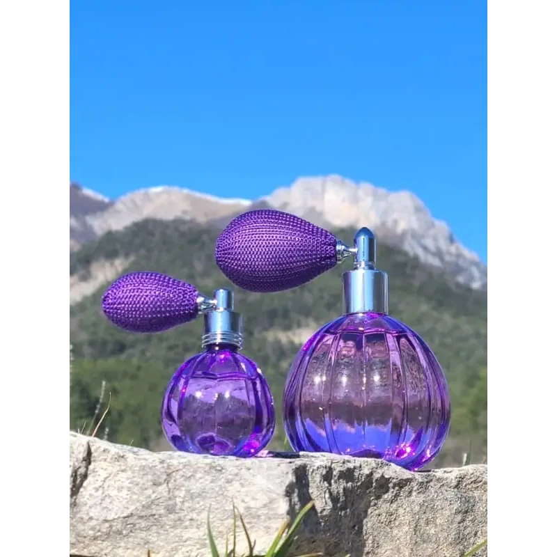 Lavande Précieuse lavender EdT – both sizes, Drôme-Provençale origin. Natural floral fragrance, poire atomizer, refillable. Relaxing & calming. Made in France | LaPeNu