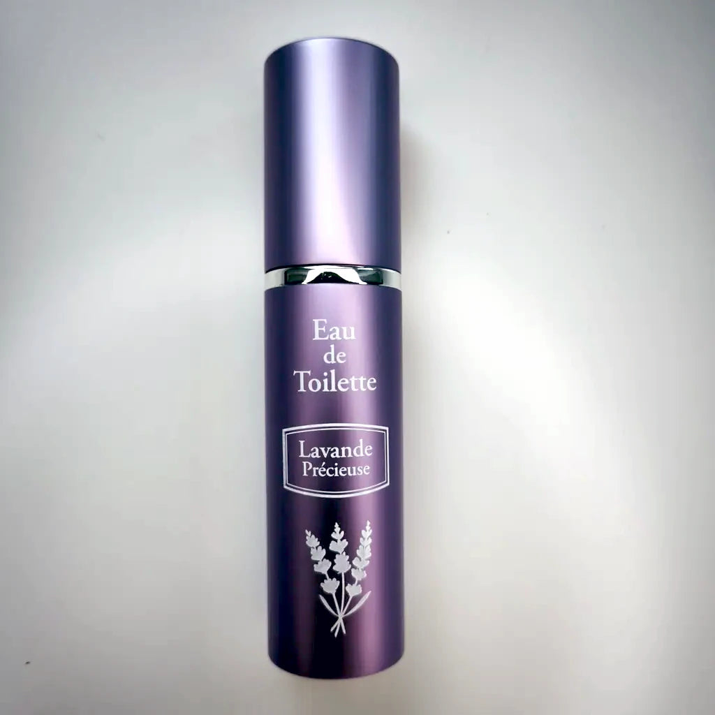Lavande Précieuse natural lavender eau de toilette — compact 10 ml travel spray, refillable metal flacon. Made in France | LaPeNu (128 chars ✓)