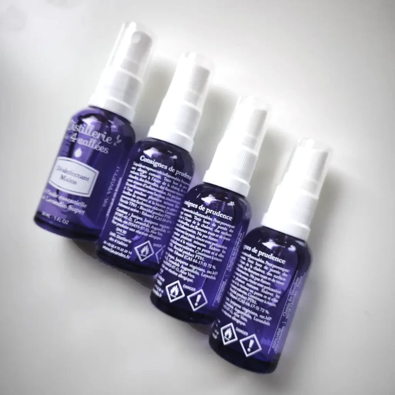 Natural Hand sanitizer · 72% plant-based alcohol · antibacterial · lavender EO · safety-compliant · Made in France | LaPeNu