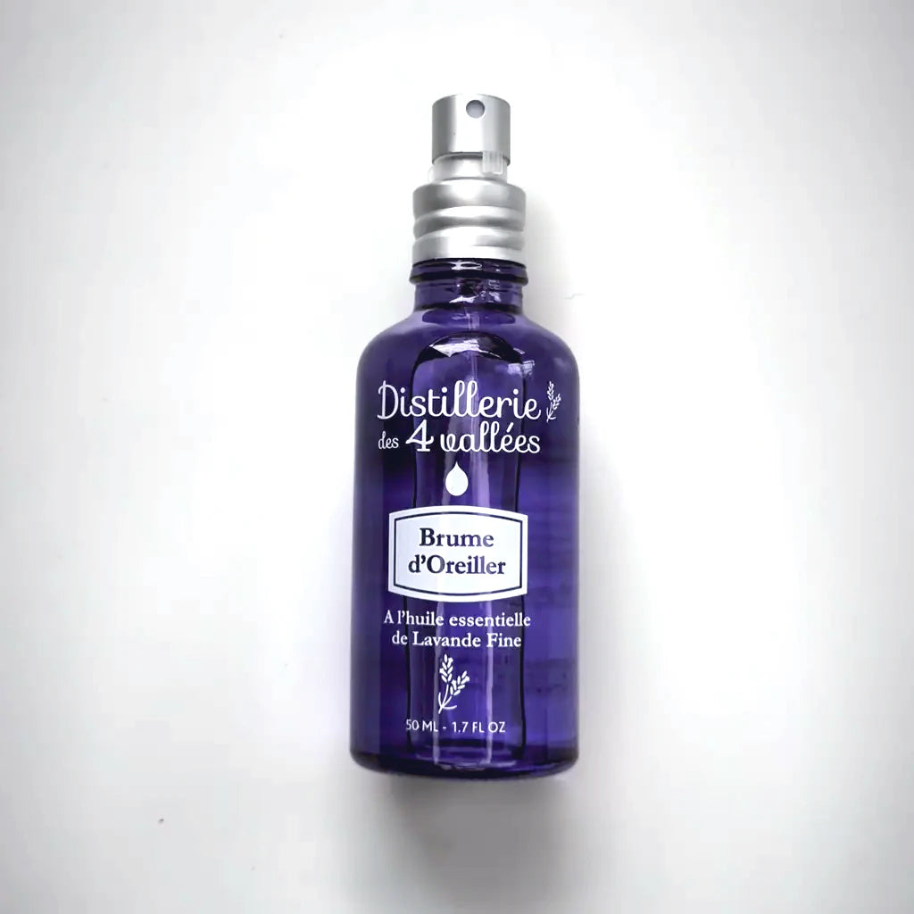 Natural fine lavender pillow mist – calming, soothing sleep spray with Lavandula angustifolia EO. 50 ml. Made in Drôme-Provençale, France | LaPeNu
