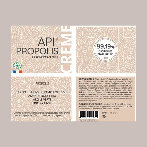 Organic Face Cream - Regenerating Api'Propolis