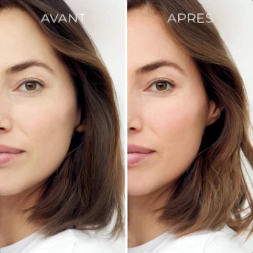 Before & after annatto formula — visibly evens skin tone, boosts radiance & gives a natural healthy glow. | LaPeNu