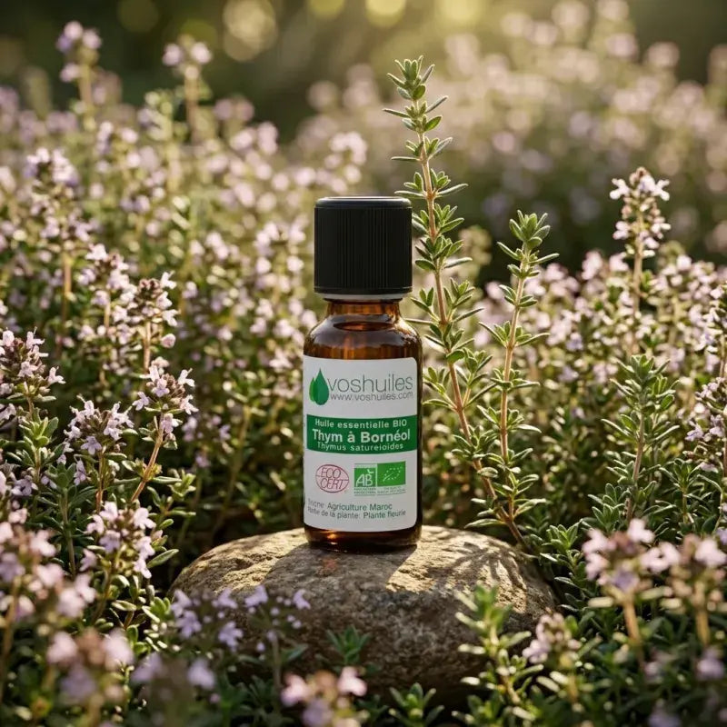  Borneol Thyme EO – Thymus satureioides, steam-distilled from Moroccan flowering thyme, antibacterial, anti-inflammatory, organic | LaPeNu