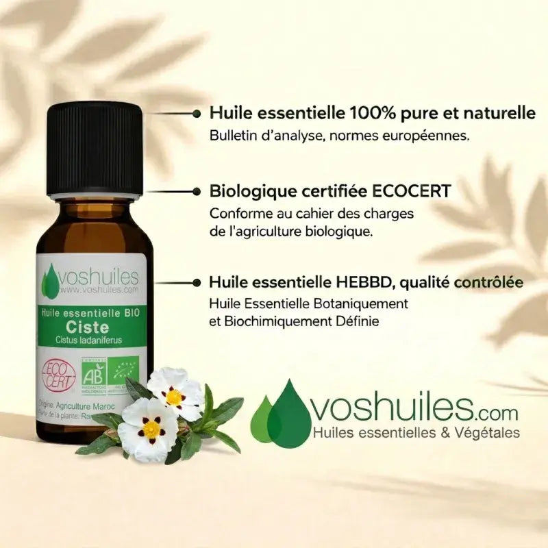 Certified Organic, 100% Pure, Chemotyped, HEBBD/HECT Quality – Rock Rose Oil | LaPeNu