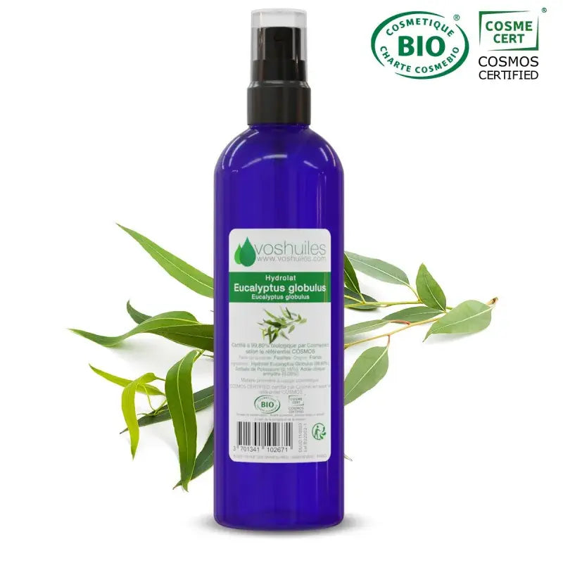 Organic Eucalyptus Globulus Hydrosol – Cosmos Bio, purifying, clarifying, made in France | LaPeNu
