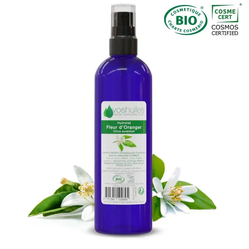 Organic Orange Blossom Hydrosol Citrus aurantium – COSMOS Certified, Toning, Pore-Refining, Radiance Floral Water | LaPeNu