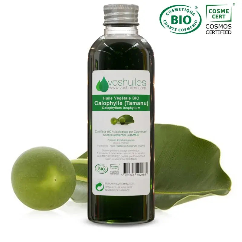 Organic Calophyllum Tamanu oil cold-pressed COSMOS certified – regenerating healing anti-inflammatory circulatory | LaPeNu